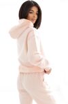 NATURAL SIDE BLUZA Z KAPTUREM BOXY PUDROWY RÓŻ - 2