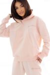 NATURAL SIDE BLUZA Z KAPTUREM BOXY PUDROWY RÓŻ - 3