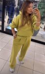 EMO KOMPLET DRESOWY BLUZA + SPODNIE KANARKOWY - 2
