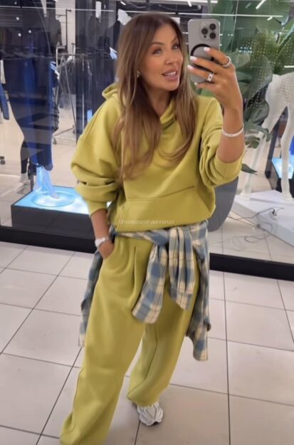 EMO KOMPLET DRESOWY BLUZA + SPODNIE KANARKOWY