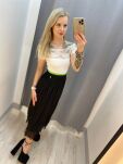 BY O LA LA! SPÓDNICA MAXI Z HALKĄ CZARNA - 3