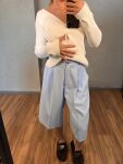 LADY DRAMA SPODENKI CULOTTE BŁĘKIT - 2