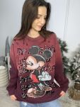 BLUZA MICKEY BORDO - 3