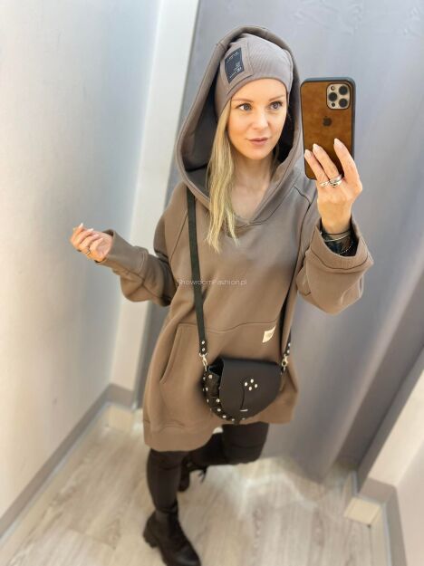 BY O LA LA! BLUZA Z PĘKNIĘCIEM ZIEMISTA UNI