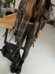 EMO LEGGINSY KLASYCZNE KHAKI