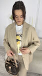 BY O LA LA...! LNIANA MARYNARKA OVERSIZE 