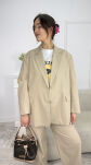 BY O LA LA...! LNIANA MARYNARKA OVERSIZE 