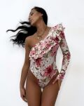 LA MILLA BODY NA JEDNO RAMIĘ FLOWERS MULTICOLOR - 3