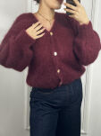 SWETER KRÓTKI KARDIGAN BABY MOHER AURORA BORDO - 3