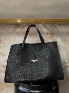 LA MILLA TOREBKA SHOPPER CZARNA PROSTOKĄTNA