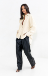 SEMPRE KOSZULA Z ROZCIĘCIEM Z TYŁU VIVIEN BEŻ/WANILIA - 2