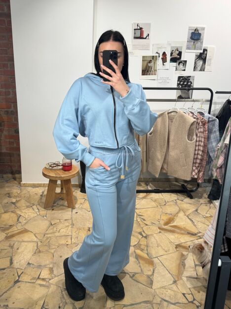 SEMPRE KOMPLET DRESOWY BLUZA + SPODNIE NIEBIESKI