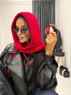 LA MILLA BALACLAVA KOMINOKAPTUR CZERWONY