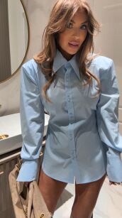 EMO ELEGANCKA KOSZULA BIG BOSS NIEBIESKA