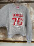 LA MILLA BLUZA OVERSIZE ORZEŁ SZARA - 4