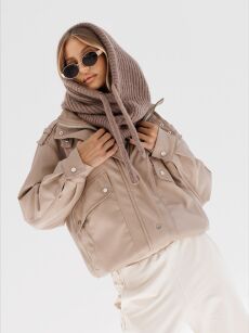 BY O LA LA...! BALACLAVA KOMINOKAPTUR STONE (TAUPE)