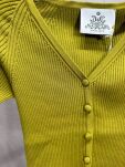 ROYAL CLUB SWETER KARDIGAN Z KRÓTKIM RĘKAWEM ZIELONY (LIMONKA) - 2