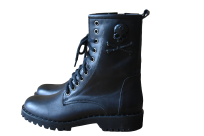 BY O LA LA...! BUTY BOTKI SKÓRZANE Z CZASZKĄ CZARNE - 2