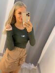 BY O LA LA...! BLUZKA BASIC PRĄŻEK I<3U KHAKI - 3