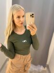 BY O LA LA...! BLUZKA BASIC PRĄŻEK I<3U KHAKI - 4