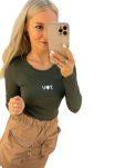 BY O LA LA...! BLUZKA BASIC PRĄŻEK I<3U KHAKI - 7