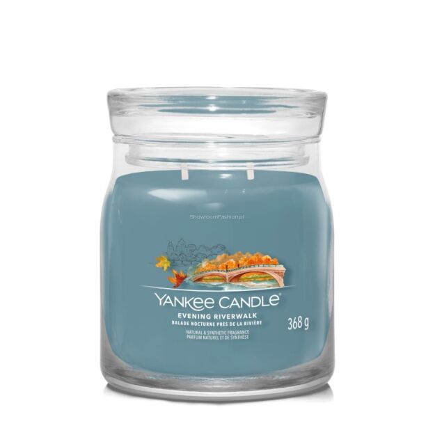 Evening Riverwalk - Yankee Candle Signature - średnia świeca z dwoma knotami