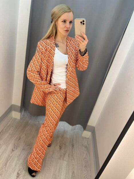 BY O LA LA...! GARNITUR KOMPLET POMARAŃCZOWY