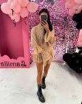 LA MILLA BLUZA KORONKOWA Z PÓŁGOLFEM BEŻ - 2