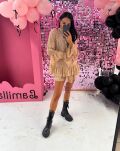 LA MILLA BLUZA KORONKOWA Z PÓŁGOLFEM BEŻ - 3