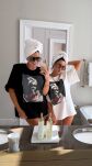 LA MILLA BLUZKA T-SHIRT OVERSIZE Z PODUSZKAMI KOBIETA BIAŁY - 5
