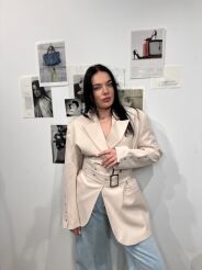 LA MILLA MARYNARKA Z KLAMRAMI ELISABETH JASNY BEŻ