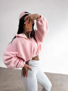 OLAVOGA BLUZA POLAR SOFTI KORAL/RÓŻ