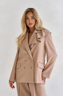 SEMPRE KOMPLET GARNITUR IZABELLA Z FALBANĄ BEŻ