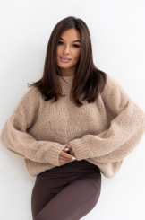 SEMPRE OVERSIZOWY SWETER ALPAKA KALI BEŻ
