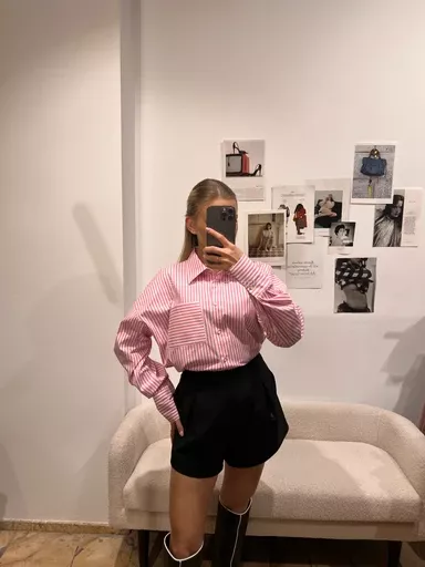 LA MILLA KOSZULA W PASY AURORA BIEL/RÓŻ