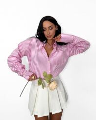 LA MILLA KOSZULA W PASY AURORA BIEL/RÓŻ