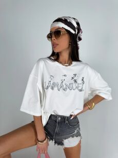 LA MANUEL BLUZKA T-SHIRT BURN ECRU