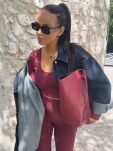 LA MILLA TOREBKA SHOPPER BORDO - 4
