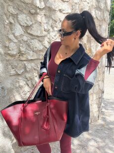 LA MILLA TOREBKA SHOPPER BORDO