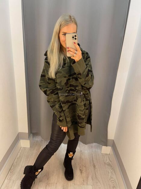 BY O LA LA! BLUZA Z PĘKNIĘCIEM MORO