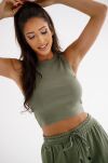 BY O LA LA! DRESOWE SPODNIE NEW FASHION MATCHA - 6