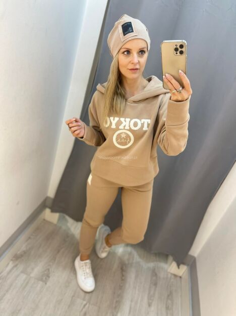 BY O LA LA...! DRESOWY KOMPLET TOKYO BEŻ