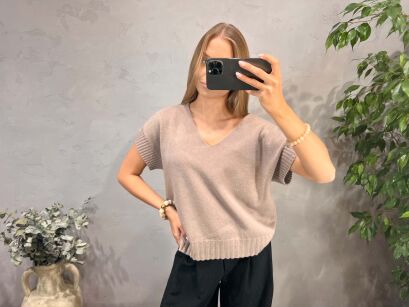 SWETER Z KRÓTKIMI RĘKAWAMI AIDA FANGO