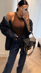 LA MILLA DŁUGA KOSZULA/KATANA JEANSOWA GRANAT CIEMNY JEANS - 3