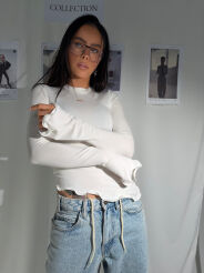 LAMANUEL BLUZKA TOP SALSA GOŁĘBIA ECRU