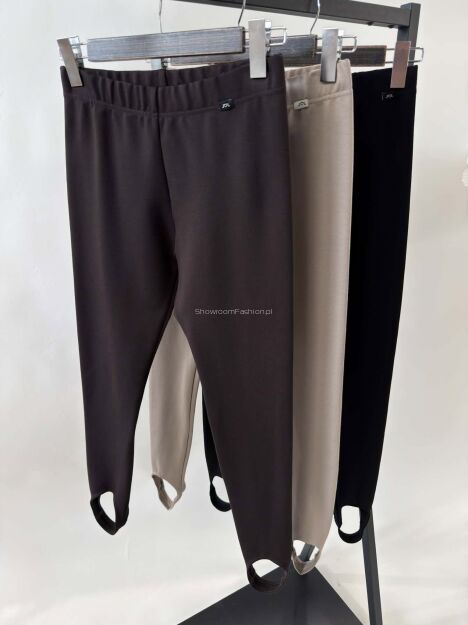 BY O LA LA...! LEGGINSY NARCIARKI CZARNE