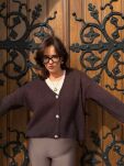 SWETER KARDIGAN OZDOBNE GUZIKI DAISY ESPRESSO - 2