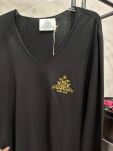 ROYAL CLUB SWETER V-NECK Z LOGIEM CZARNY - 3