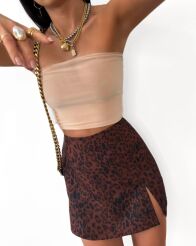 LA MILLA KRÓTKI TOP TUBA BEŻ