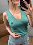 ROYAL CLUB TOP V-NECK Z LOGIEM LAZUR - 4